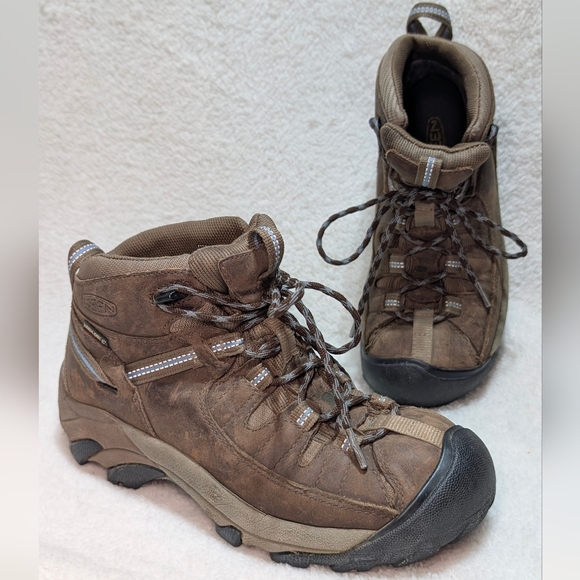 Keen Shoes - Keen Targhee II Women's 7 Waterproof Mid Lace-up Leather Rugged Hiking Boots